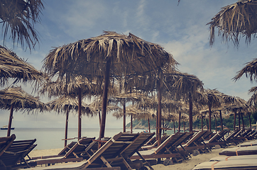 Image showing Beach Parasols