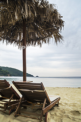 Image showing Beach Parasols