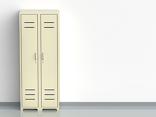 Image showing Two metal lockers