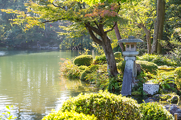 Image showing Beautiful garden in Japanese