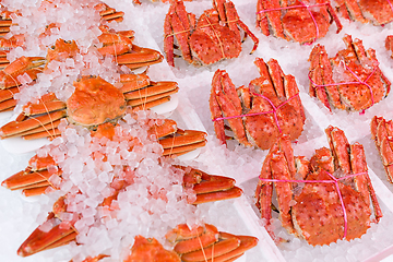 Image showing Snow crab in fish market