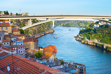 Image showing Skyline Porto Infante Henrique Bridge