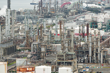 Image showing Industrial factory in Yokkaichi city