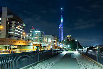 Image showing Fukuoka at night