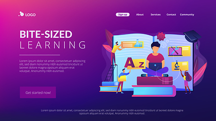 Image showing Personalized learning concept landing page