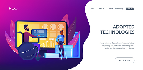 Image showing Assistive technology concept landing page