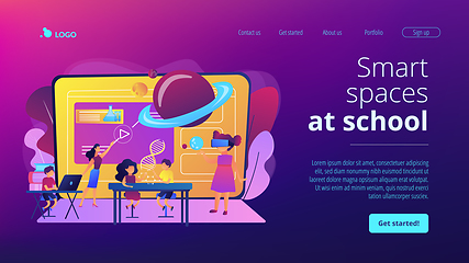 Image showing Smart spaces concept landing page