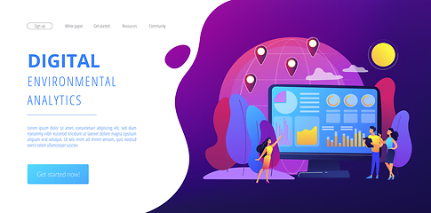 Image showing Environment data analytics concept landing page