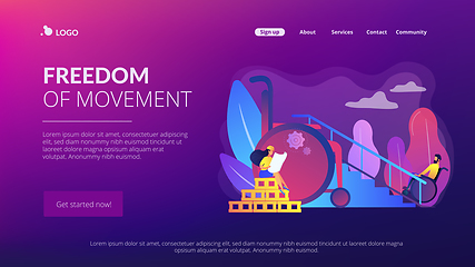 Image showing Accessible environment designing concept landing page