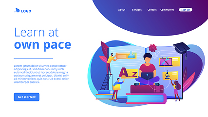 Image showing Personalized learning concept landing page