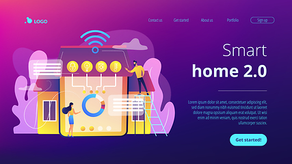 Image showing Smart home 2.0 concept landing page.