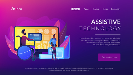 Image showing Assistive technology concept landing page