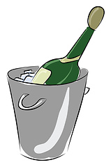 Image showing Image of champine - champagne , vector or color illustration.