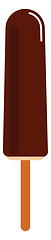 Image showing Chocolate ice cream candy, vector or color illustration.