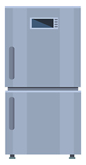 Image showing Refrigerator, vector or color illustration.