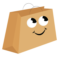 Image showing Image of bag, vector or color illustration.