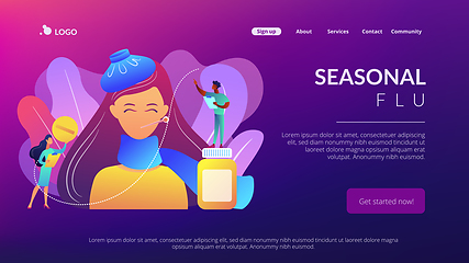 Image showing Seasonal affective disorder concept landing page.