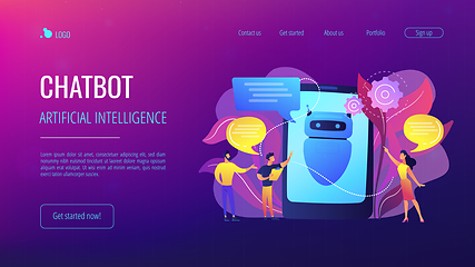 Image showing Chatbot AIconcept landing page.