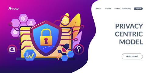 Image showing Privacy engineering concept landing page.