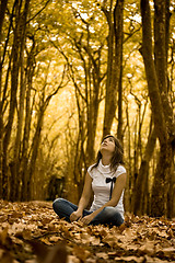 Image showing Woman in the park