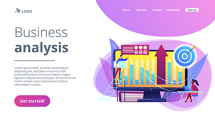 Image showing Business Intelligence concept landing page.