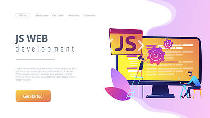 Image showing JavaScript concept landing page.