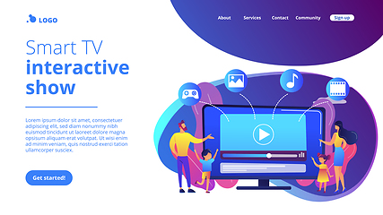 Image showing SmartTV content concept landing page.