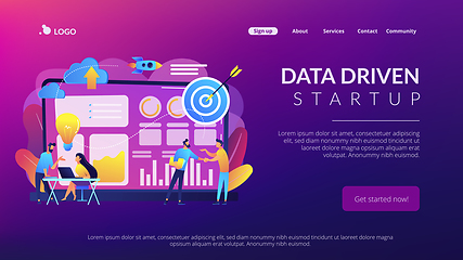 Image showing Data initiative concept landing page.