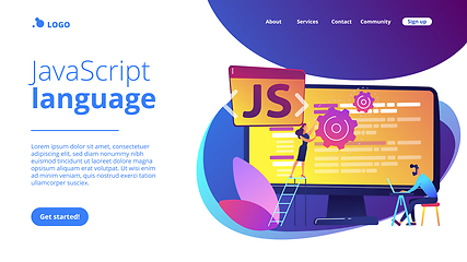 Image showing JavaScript concept landing page.