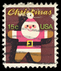 Image showing Christmas postage stamp