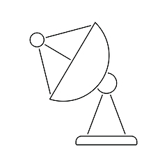 Image showing Satellite antenna icon