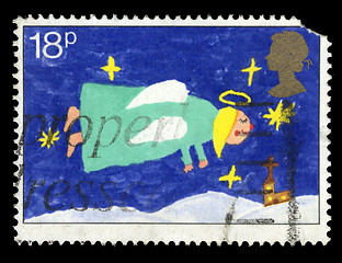 Image showing Christmas postage stamp