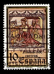 Image showing Christmas postage stamp