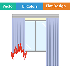 Image showing Home fire icon