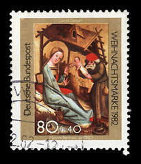 Image showing Christmas postage stamp