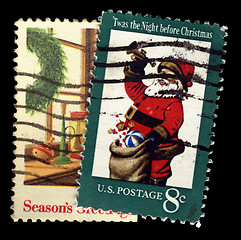 Image showing Christmas postage stamp