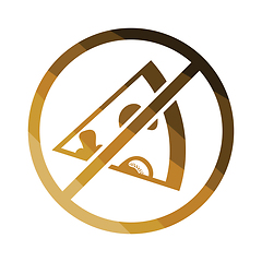 Image showing Prohibited pizza icon