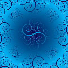 Image showing seamless twisted blue