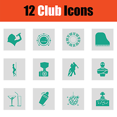 Image showing Set of club icons