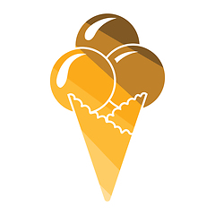 Image showing Ice-cream cone icon