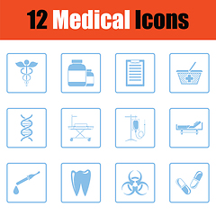 Image showing Medical icon set