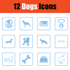 Image showing Dogs icon set