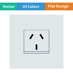 Image showing China electrical socket icon