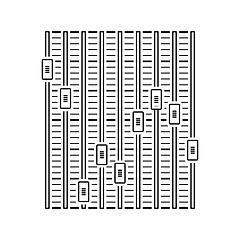 Image showing Music equalizer icon