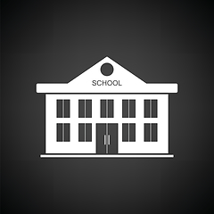 Image showing School building icon