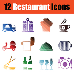 Image showing Restaurant icon set