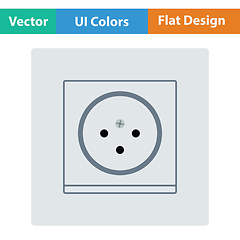 Image showing South Africa electrical socket icon