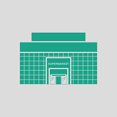 Image showing Supermarket building icon