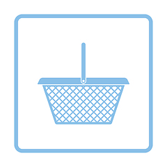 Image showing Supermarket shoping basket icon