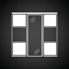 Image showing Wardrobe closet icon